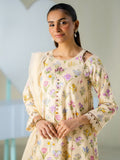 Faiza Faisal FNF Prints Unstitched Embroidered Lawn 3Pc Suit - BUTTERCUP BLOOM