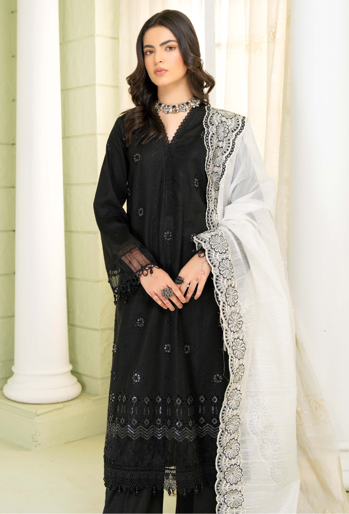 Baad e Baharan by Humdum Embroidered Lawn Unstitched 3Pc Suit D-06