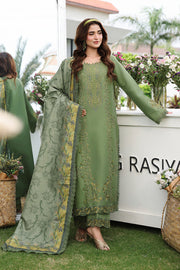 Rang Rasiya Florence Festive Embroidered Lawn Unstitched 3Pc Suit - BAHAR
