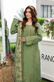 Rang Rasiya Florence Festive Embroidered Lawn Unstitched 3Pc Suit - BAHAR