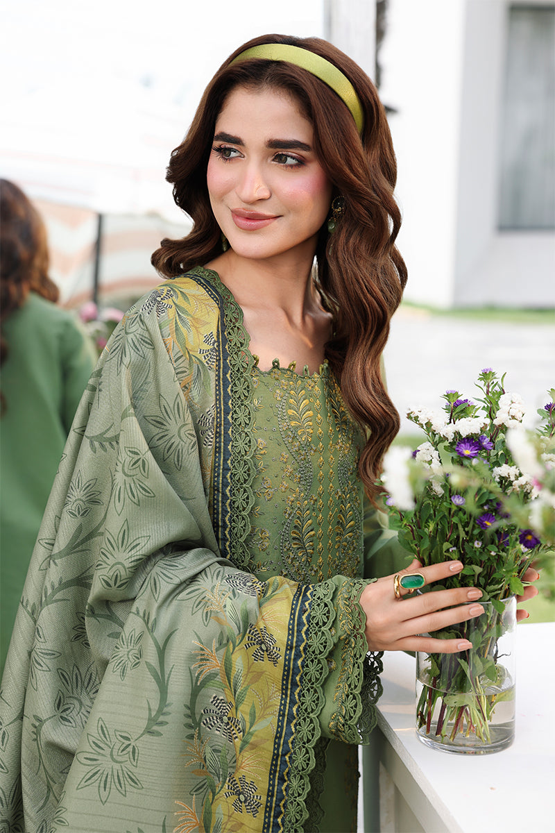 Rang Rasiya Florence Festive Embroidered Lawn Unstitched 3Pc Suit - BAHAR