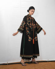 Jugnu Lahore The Reserved View Embroidered Cotton Unstitched 3Pc Suit - Bahri