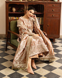 Mushq Sunehri Ramsha Edit Lama Silk Stitched 3Pc Suit - Bakht
