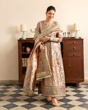 Mushq Sunehri Ramsha Edit Lama Silk Stitched 3Pc Suit - Bakht