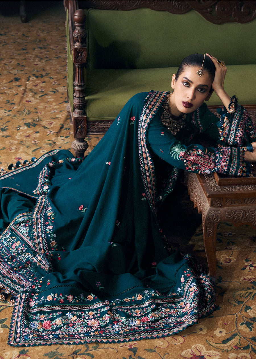 Hussain Rehar Kot Radha Kishan Unstitched Karandi 3Pc Suit - Barkha