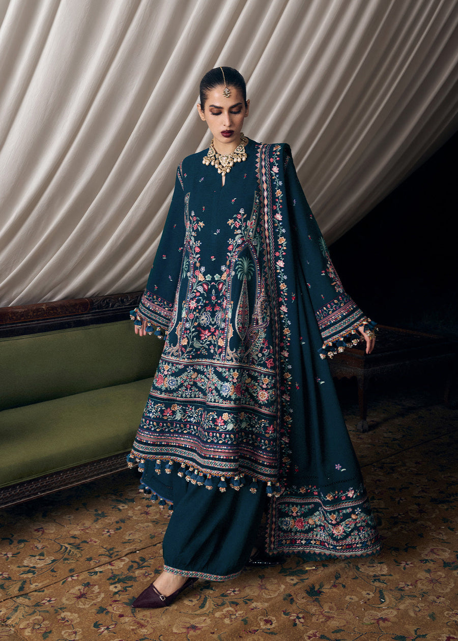 Hussain Rehar Kot Radha Kishan Unstitched Karandi 3Pc Suit - Barkha