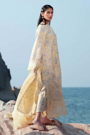 Afrozeh Summer Together Embroidered Lawn Unstitched 3Pc Suit - BAROQUE