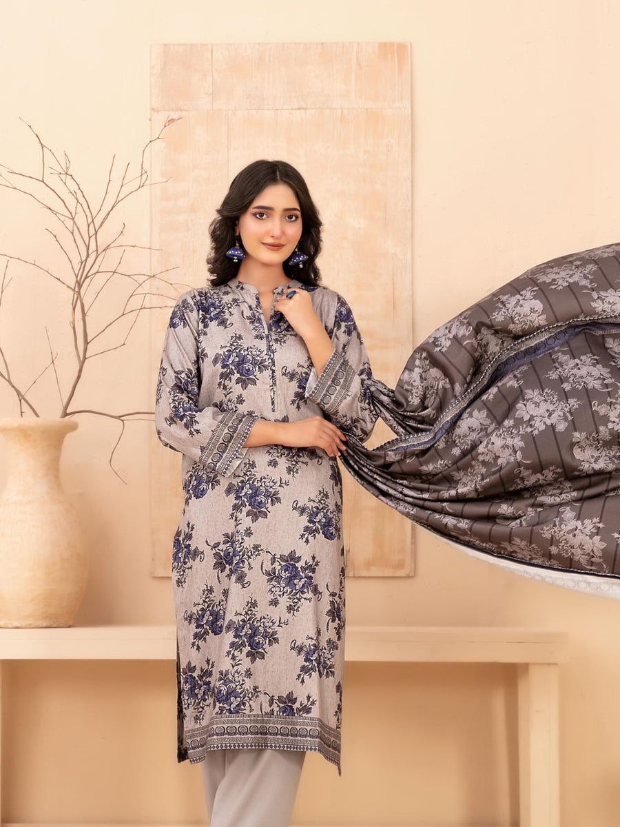 Baseera by Tawakkal Fabrics Printed Staple Unstitched 3Pc Suit D-5336