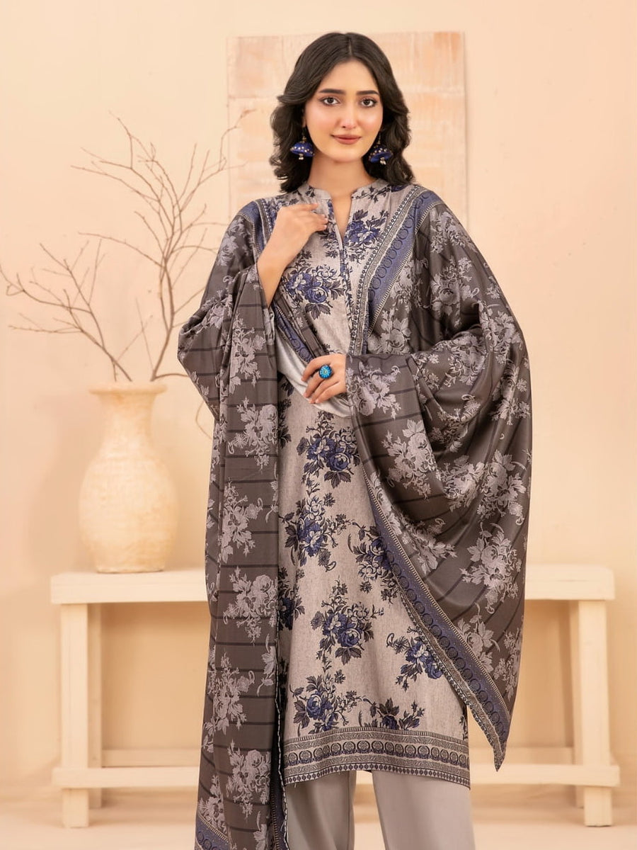 Baseera by Tawakkal Fabrics Printed Staple Unstitched 3Pc Suit D-5336