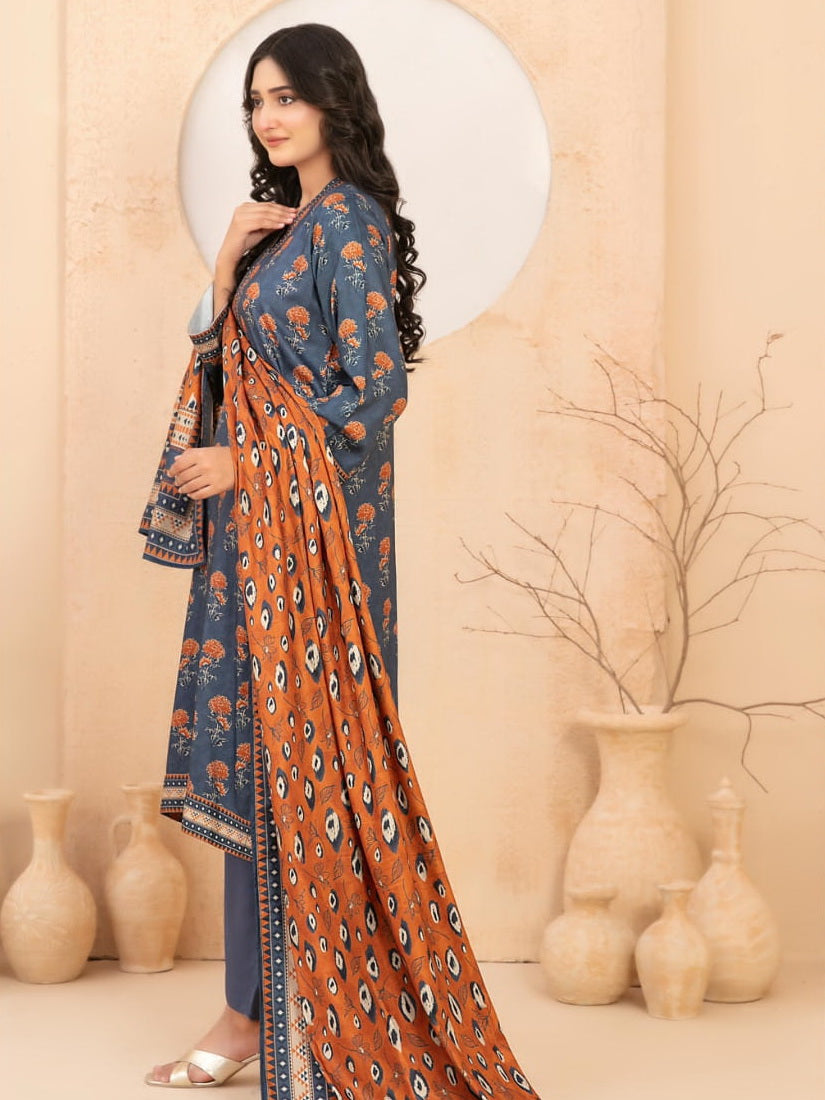 Baseera by Tawakkal Fabrics Printed Staple Unstitched 3Pc Suit D-5337