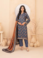 Baseera by Tawakkal Fabrics Printed Staple Unstitched 3Pc Suit D-5337