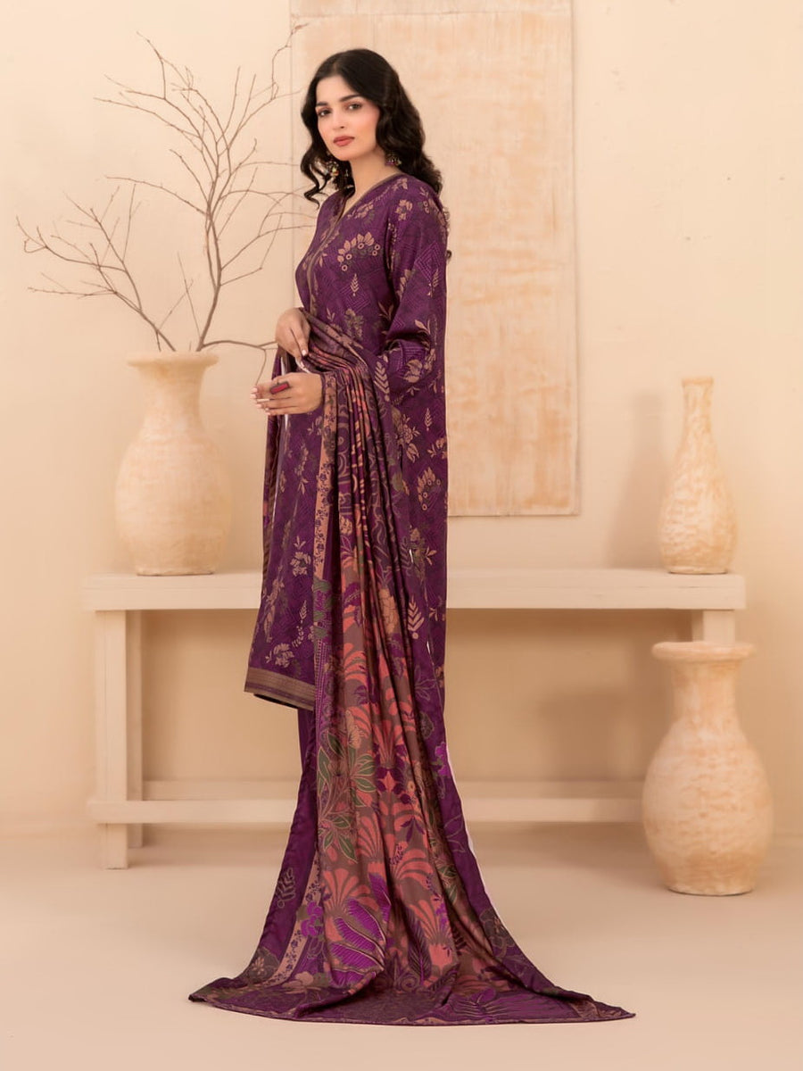 Baseera by Tawakkal Fabrics Printed Staple Unstitched 3Pc Suit D-5341