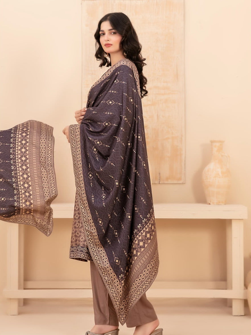 Baseera by Tawakkal Fabrics Printed Staple Unstitched 3Pc Suit D-5343