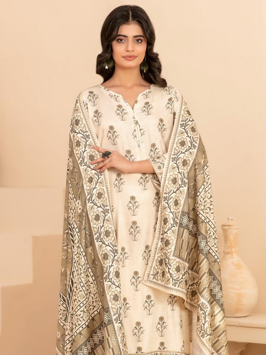 Baseera by Tawakkal Fabrics Printed Staple Unstitched 3Pc Suit D-5344