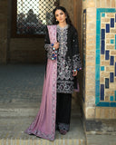 Hemline by Mushq Bukhara Embroidered Linen Unstitched 3Pc Suit - Bazaar Trail