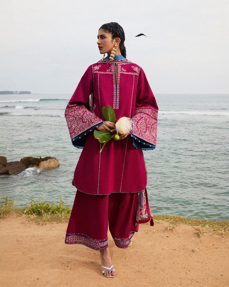 Jugnu by Hussain Rehar Embroidered Lawn Unstitched 3Pc Suit D-05 BEAS