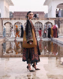 Jugnu Lahore Womenswear Embroidered Khaddar Unstitched 3Pc Suit - BEJUL