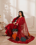 Zivah Apparel Unstitched Embroidered Luxury Lawn 3Pc Suit - Bella