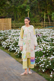 Farasha Summer Co Ords Printed Lawn Unstitched 3Pc Suit - Belle Aura