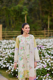 Farasha Summer Co Ords Printed Lawn Unstitched 3Pc Suit - Belle Aura