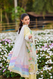 Farasha Summer Co Ords Printed Lawn Unstitched 3Pc Suit - Belle Aura