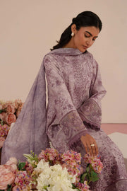 Afrozeh Floral Charm Embroidered Lawn Unstitched 3Pc Suit AL-25-V5-10 Bellerose