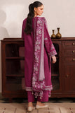 Farasha Meline Embroidered Viscose Unstitched 3Pc Suit - Berry Blush