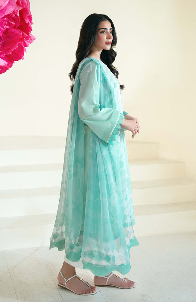 Daffodils by Seran Printed Lawn Unstitched 2Pc Suit D-01 Beverly