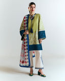 Jugnu by Hussain Rehar Unstitched Embroidered Lawn 3Pc Suit - Bia