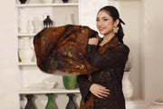 Feathers Digital Printed Dhanak Unstitched 3Pc Suit Bison Burrow-FT802