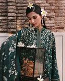 Jugnu Lahore Womenswear Embroidered Khaddar Unstitched 3Pc Suit - BITA