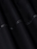 Malibu by Fabrieco Men's Unstitched Cotton Suit for Summer - Black