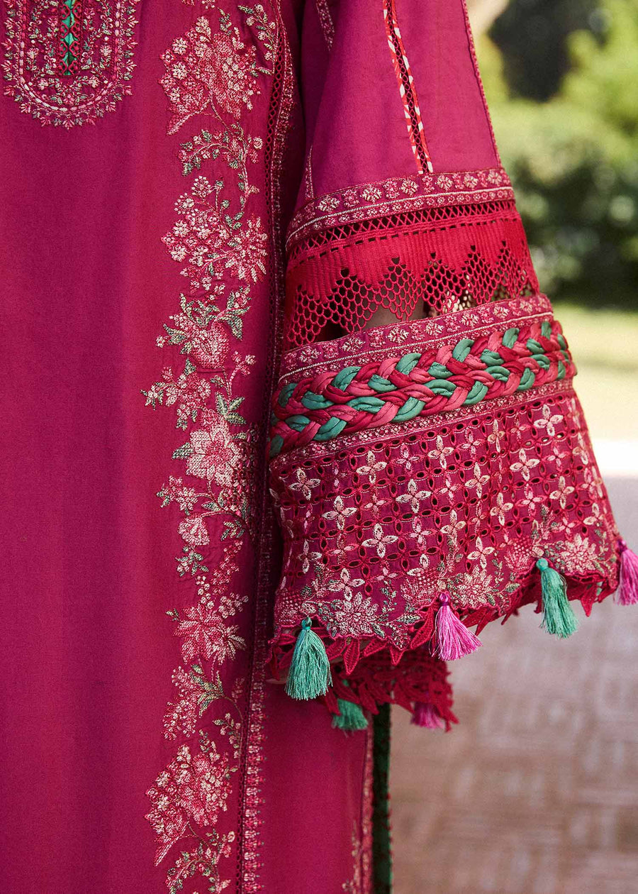 Hussain Rehar Embroidered Luxury Lawn Unstitched 3Pc Suit D-10 BLISS