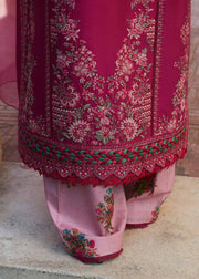 Hussain Rehar Embroidered Luxury Lawn Unstitched 3Pc Suit D-10 BLISS