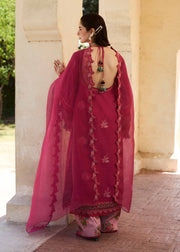 Hussain Rehar Embroidered Luxury Lawn Unstitched 3Pc Suit D-10 BLISS