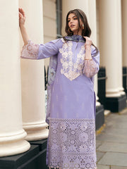 Hemline Odyssey by Mushq Embroidered Lawn Unstitched 3Pc Suit - Bloom Boulevard
