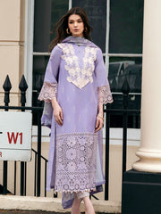 Hemline Odyssey by Mushq Embroidered Lawn Unstitched 3Pc Suit - Bloom Boulevard