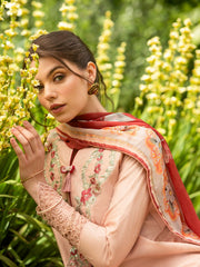 Hemline Odyssey by Mushq Embroidered Lawn Unstitched 3Pc Suit - Blooming Belle