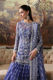 Afrozeh Dastangoi Embroidered Organza Unstitched 3Pc Suit AWS-09 BLOOMVEIL