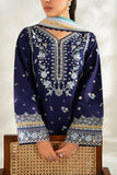 Farasha Summer Weaves Embroidered Lawn Unstitched 3Pc Suit - Blue Fusion