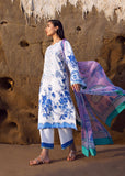 Sadaf Fawad Khan Siraa Vol-02 Unstitched Lawn 3Pc Suit - Blue Pottery