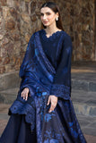 Farasha Embroidered Khaddar Unstitched 3Pc Suit - Bluebell