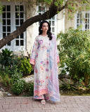 Neeshay Ready to Wear Summer Prints Lawn 3Pc Suit - Blush Botanica