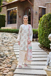 Farasha Sorine Summer Embroidered Lawn Unstitched 3Pc Suit - Blush Crest