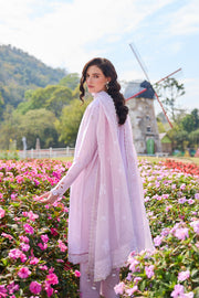 Farasha Summer Weaves Embroidered Lawn Unstitched 3Pc Suit - Blush Muse