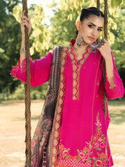 HemStitch The Garden Embroidered Lawn Unstitched 3Pc Suit - Blush Petal