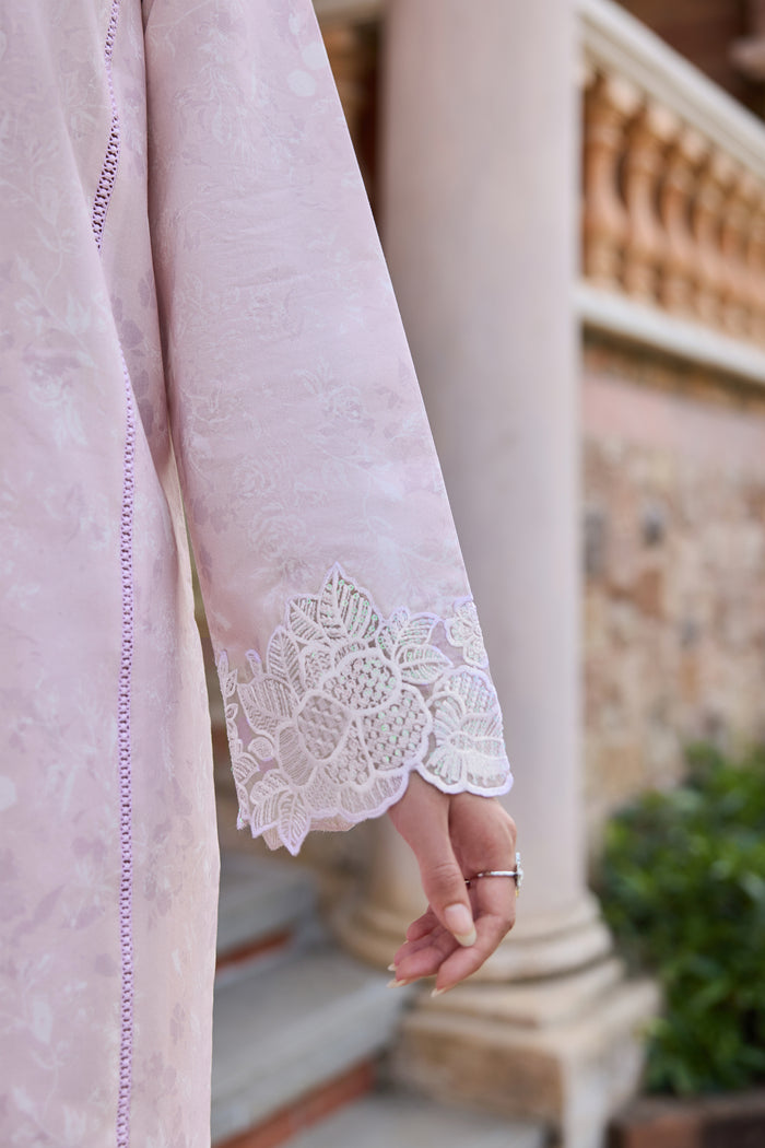 Farasha Sorine Summer Embroidered Lawn Unstitched 3Pc Suit - Blush Pink