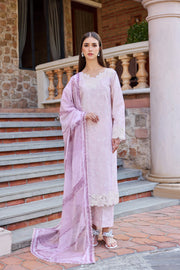 Farasha Sorine Summer Embroidered Lawn Unstitched 3Pc Suit - Blush Pink