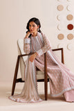 Farasha Luxury Formal Embroidered Chiffon Unstitched 3Pc Suit - Blush Sand
