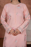 Feathers Premium Embroidered Lawn Unstitched 3Pc Suit - Blush Seraphine